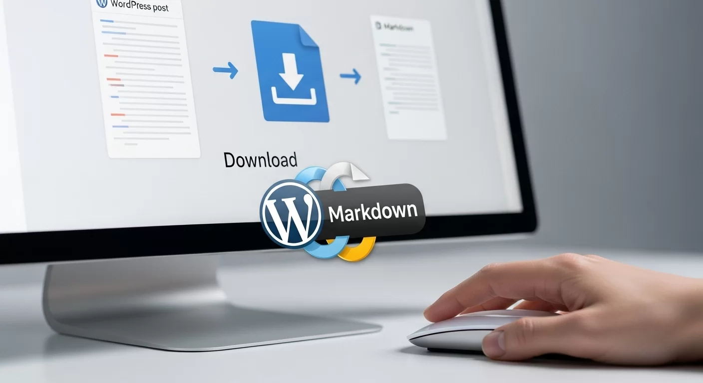【コピペでOK】WordPressの投稿をワンクリックでMarkdown形式でダウンロードする方法