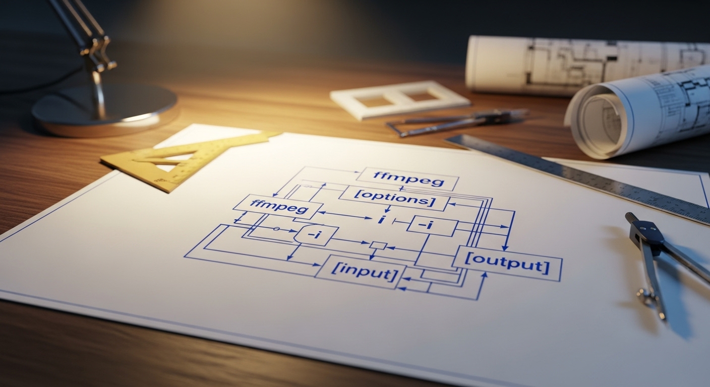 これだけは覚えたい、ffmpegコマンドの基本構造